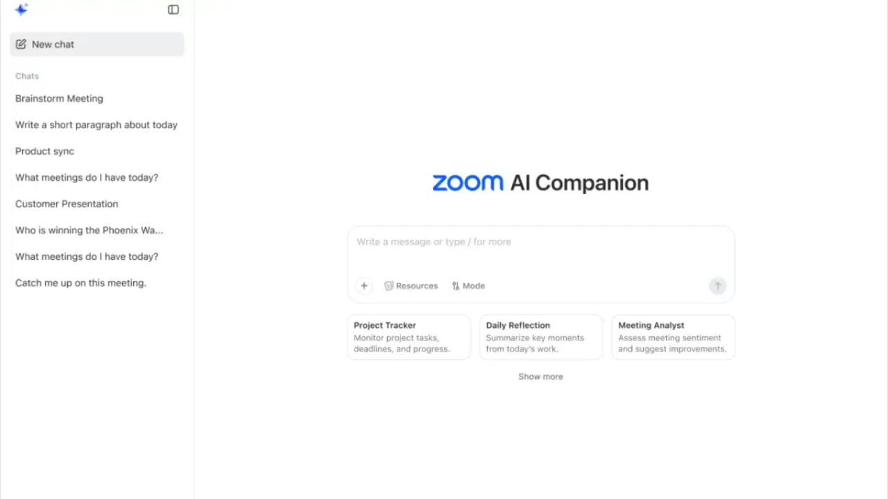 Zoom so‘nggi yangilanishida yangi sun’iy intellekt funksiyalarini joriy etdi