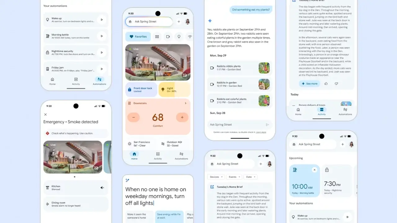 Google Home va Gemini ilovasining yangi versiyasi chiqdi