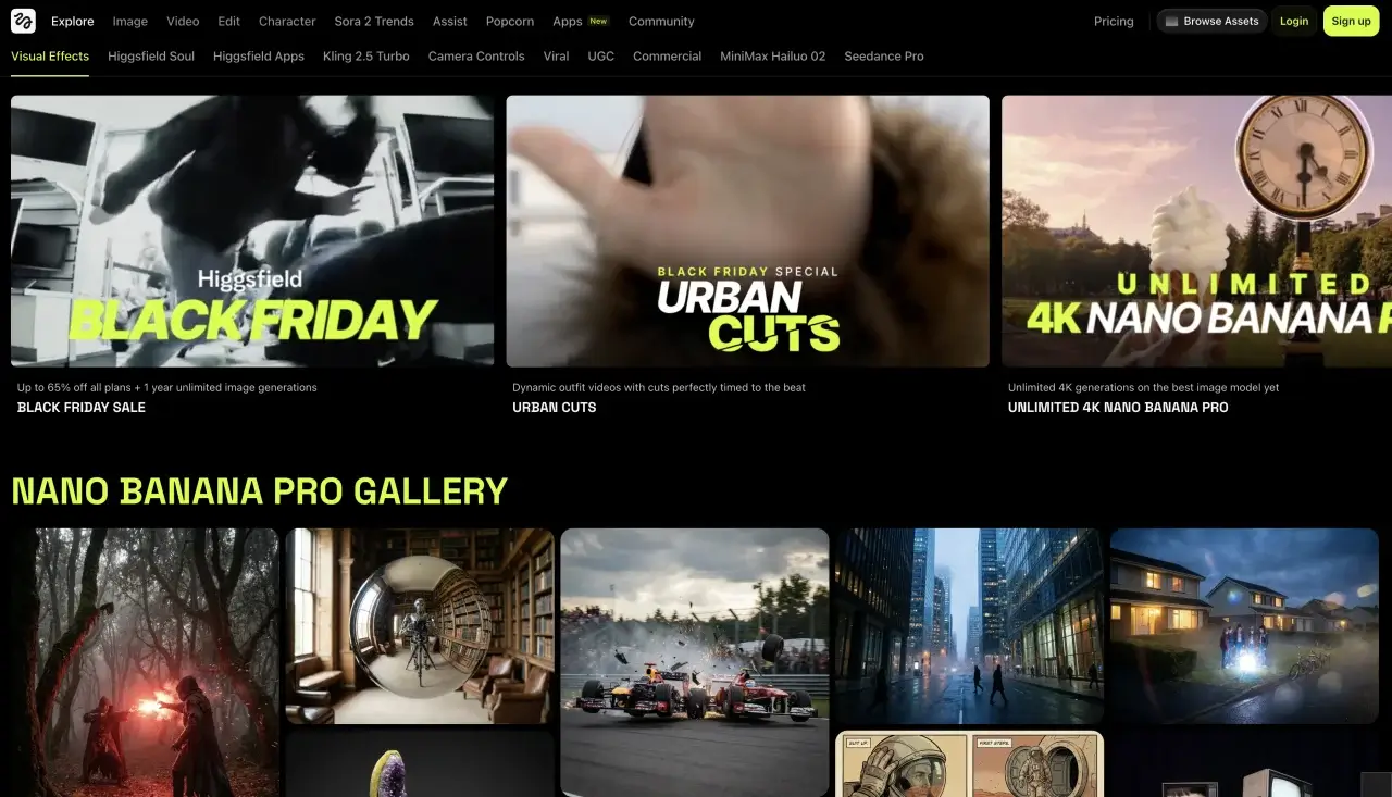 Higgsfield startapi Black Friday’da 1 million dollar foyda qildi